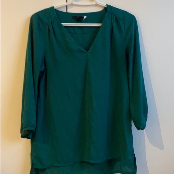 Forest green long sleeve blouse - Picture 1 of 3